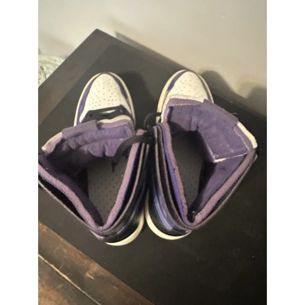 Air Jordan 1 Zoom Air Comfort Court Men's 10 Purple/Psychic Purple/White/Black